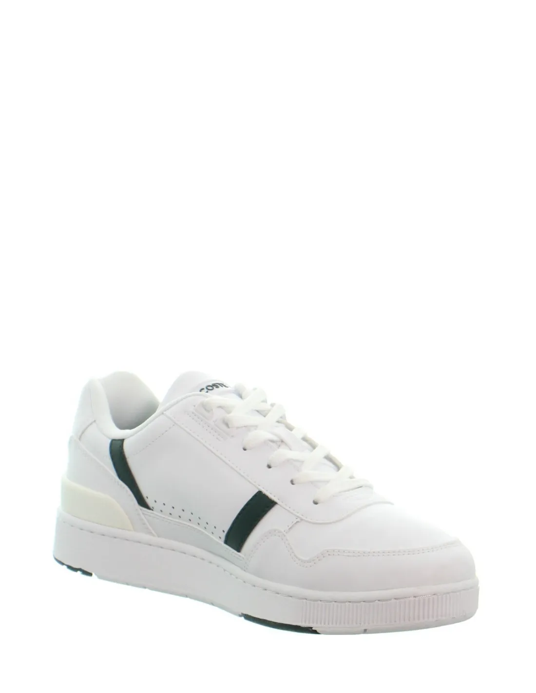 Baskets homme Lacoste T-CLIP ref 52085 white/green