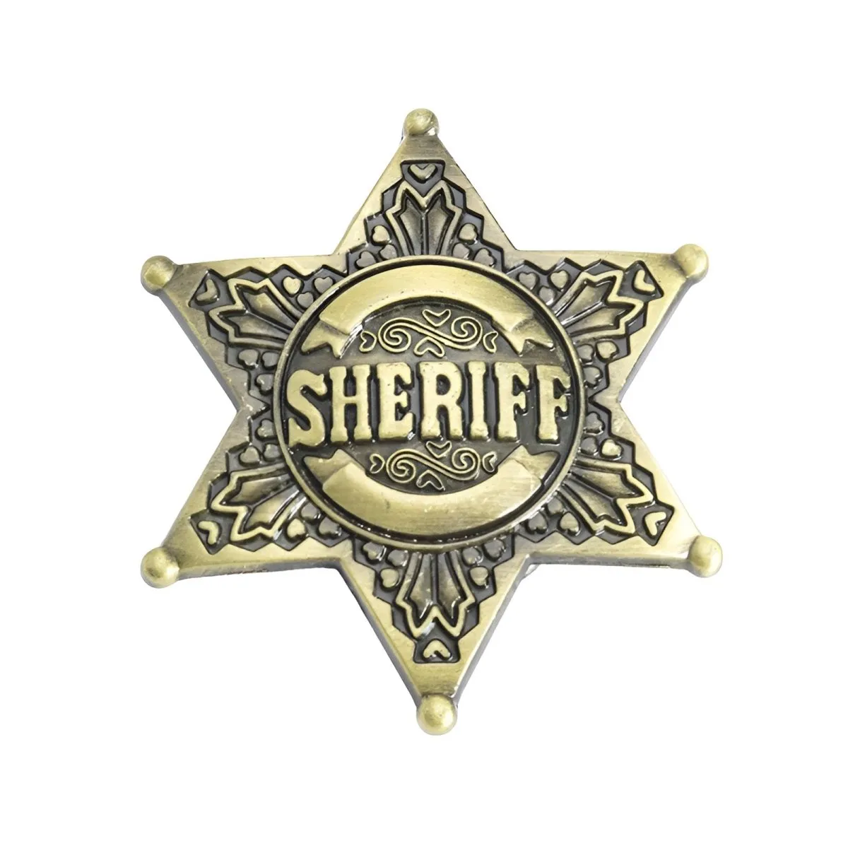 Boucle de ceinture Américaine, insigne de Sheriff, modèle Steven