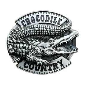 Boucle de ceinture Animal, crocodile country, modèle James