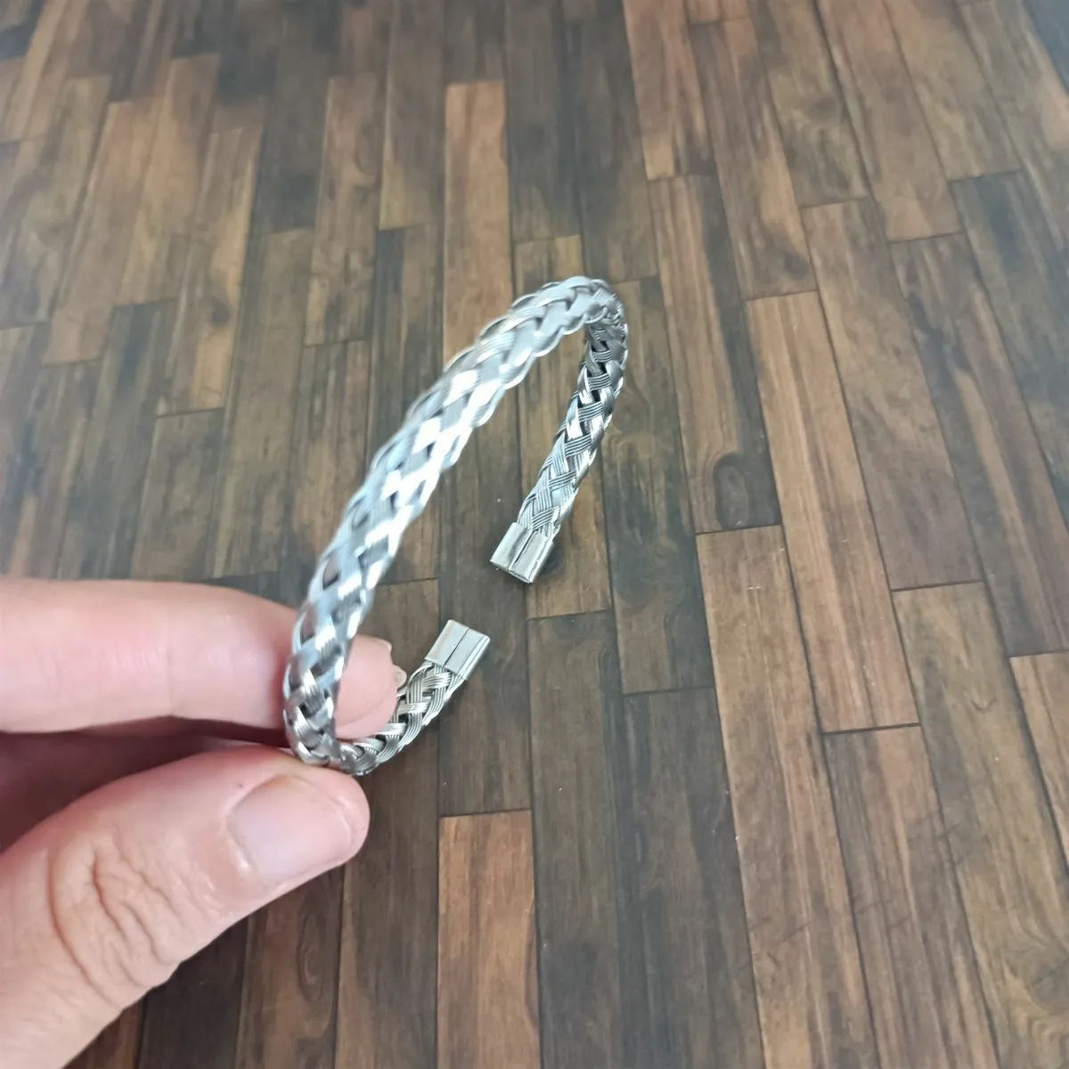 Bracelet homme tressé en acier inoxydable