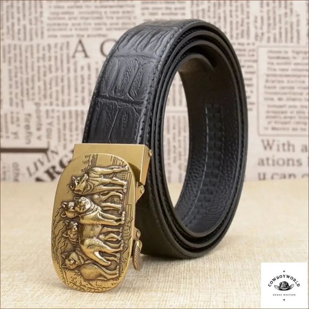 Ceinture Cuir Western Pour Homme