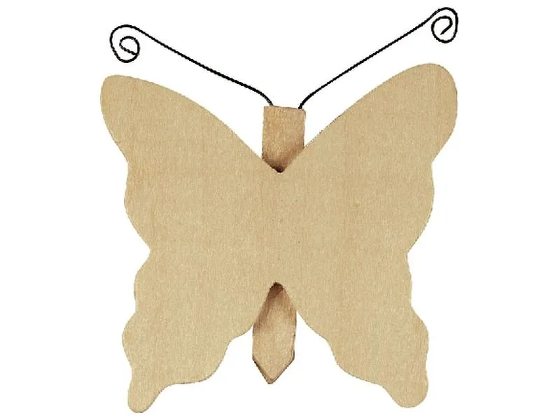 CLIP MÉMO AIMANTÉ À DÉCORER Papillon