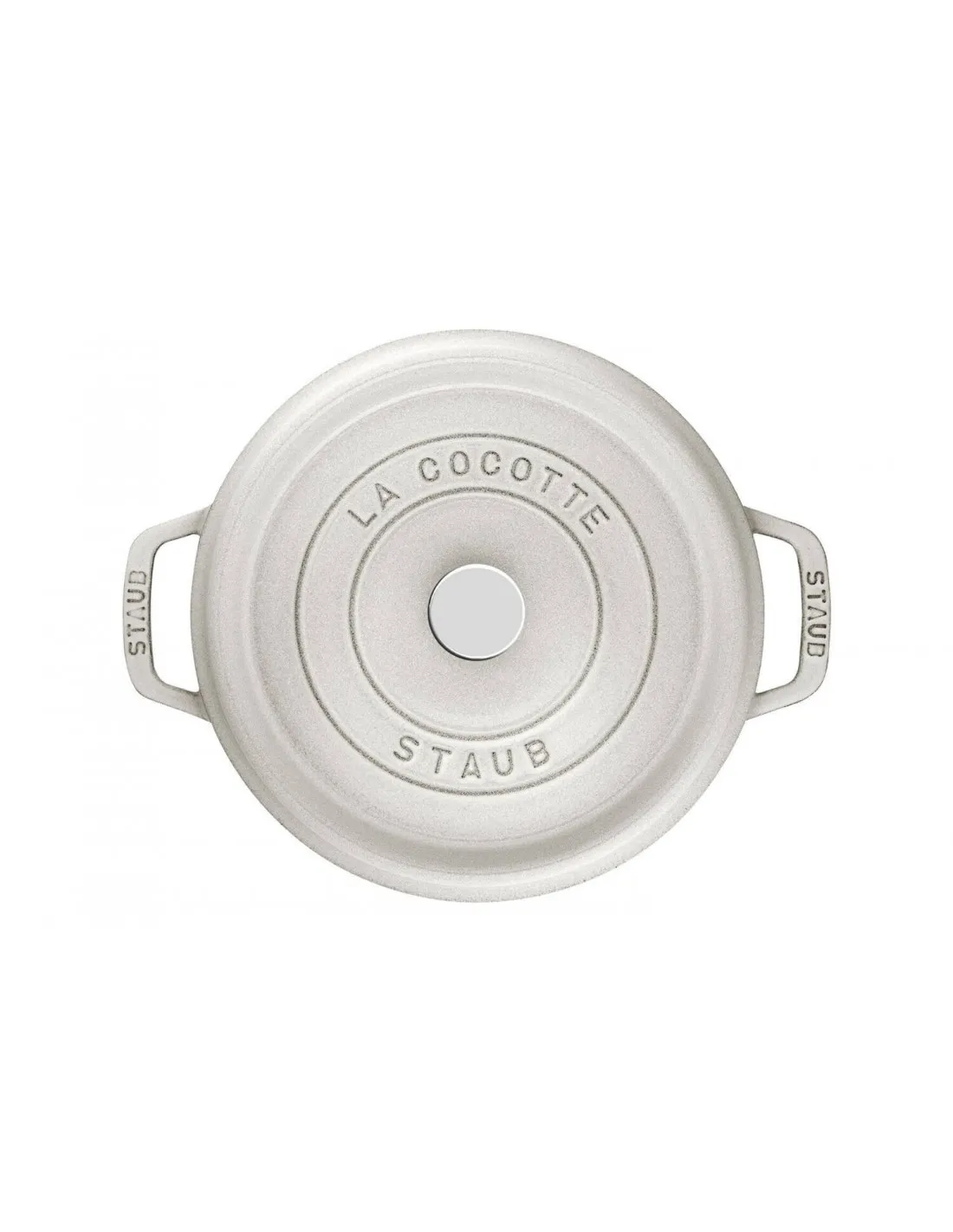 Cocotte en fonte Staub fond émaillé truffe blanche