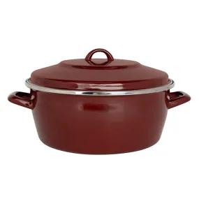 Cocotte retro 6,3l merlot acier émaillé tous feux dont induction