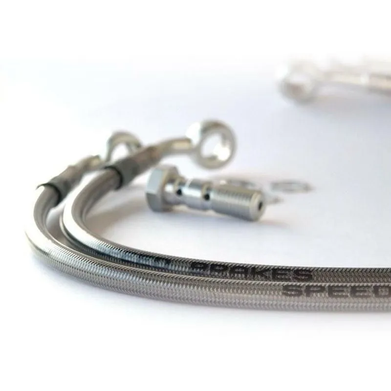 Durite d'embrayage d'aviation SPEEDBRAKES inox/raccord noir Kawasaki ZX-7 R NINJA