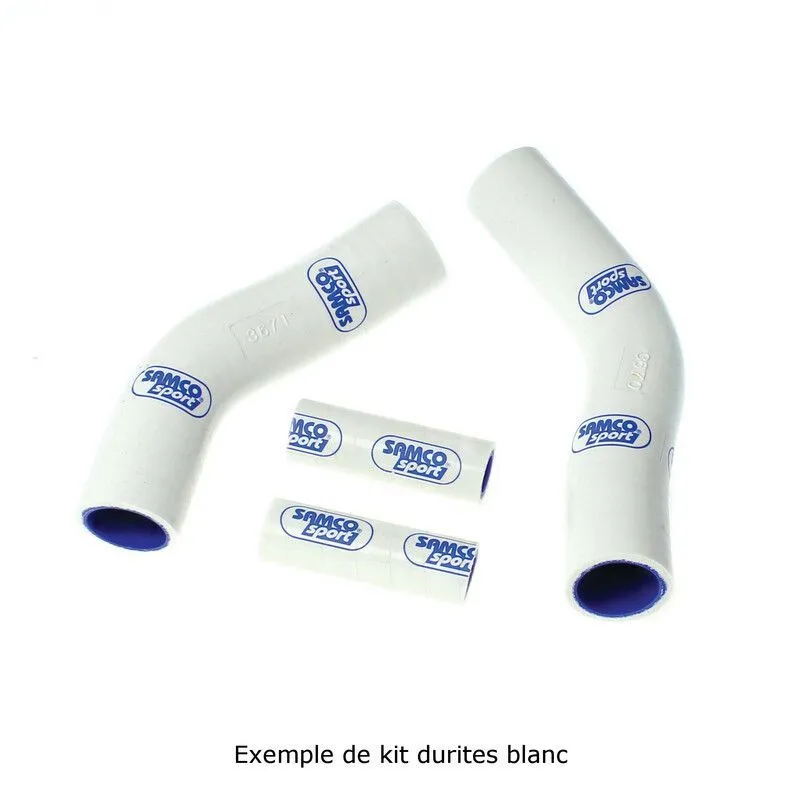 Durites de radiateur SAMCO blanc 2 durites Kawasaki ER6N/F