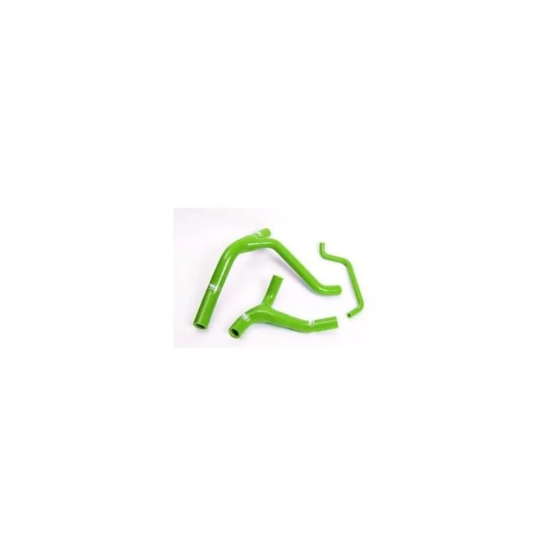 Durites de radiateur SAMCO kit transformation Y vert 4 durites Kawasaki KX250F