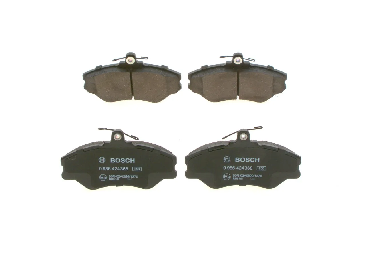 Jeu de 4 plaquettes de frein à disque BOSCH 0986424368 