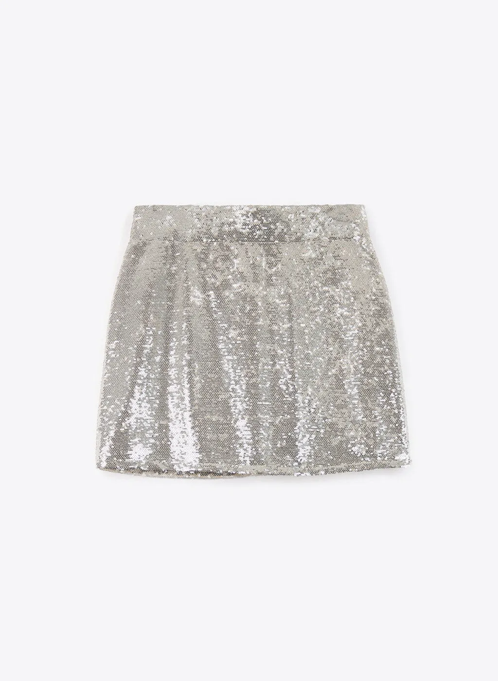 Jupe Kenda argentée à sequins