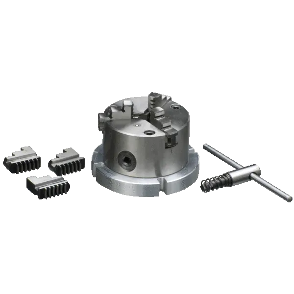 Mandrin de tour 3 mors pour fixation sur plateau diviseur, Ø 100 mm