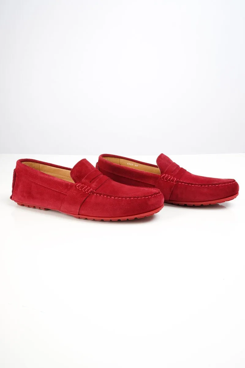 Mocassins suédine homme - cuir