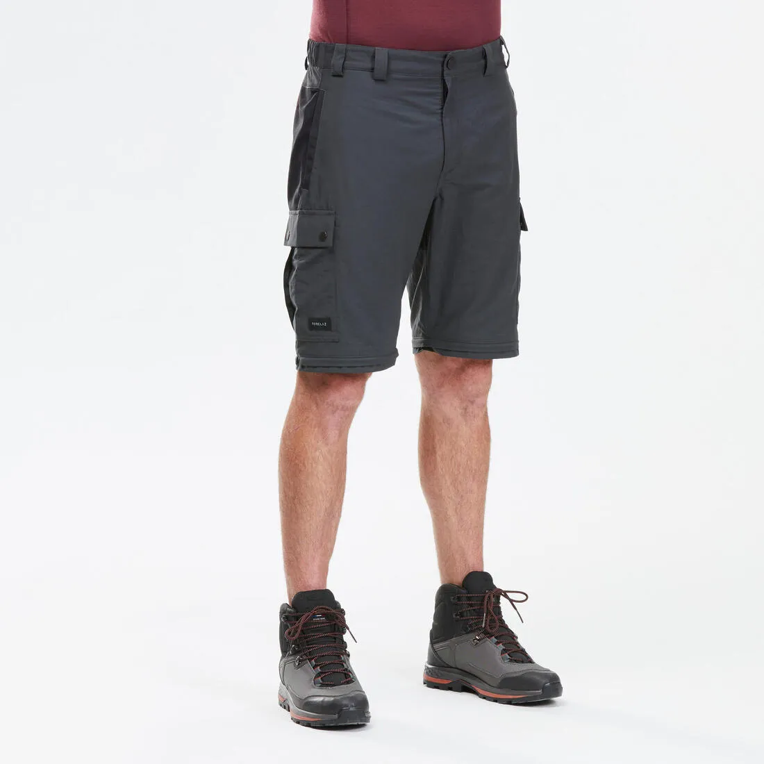 Pantalon modulable 2 en 1 et résistant de trek montagne - MT100 Homme