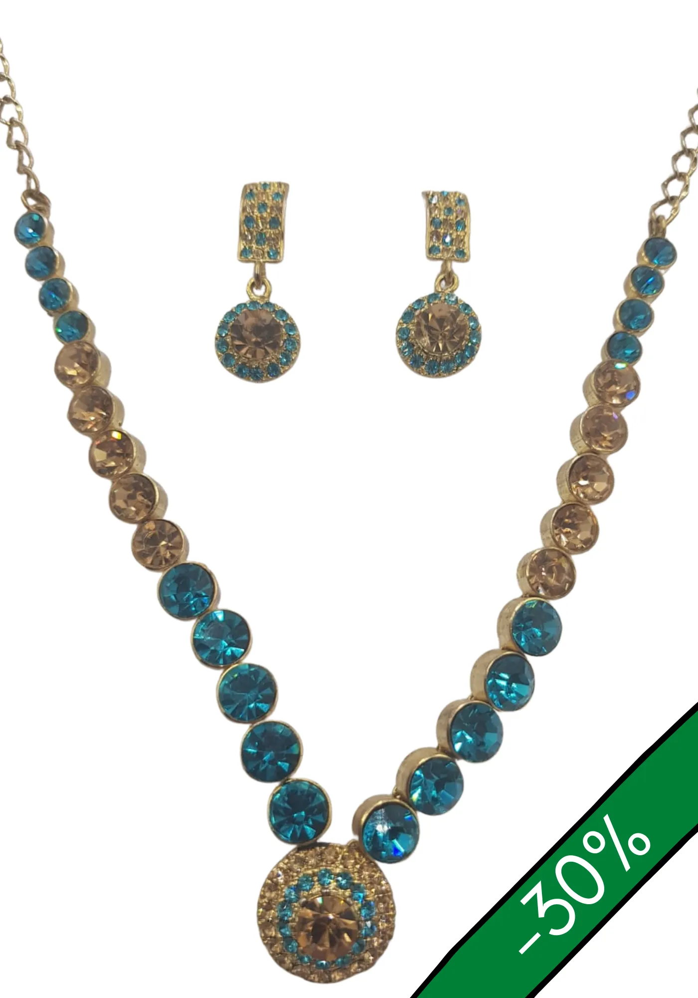 Parure Bleu doré Kuraisha