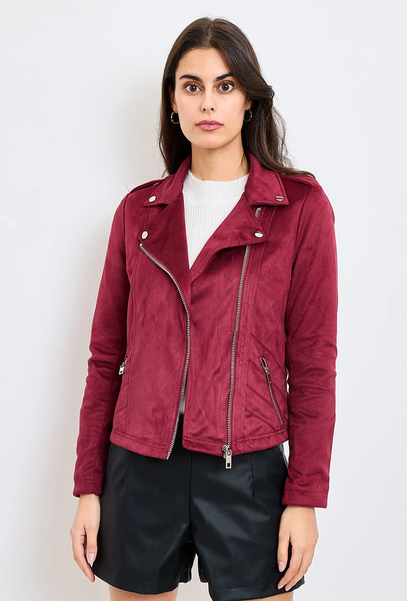 Perfecto en faux daim