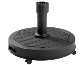 Pied de parasol béton rond 27 kg environ gris foncé EDA