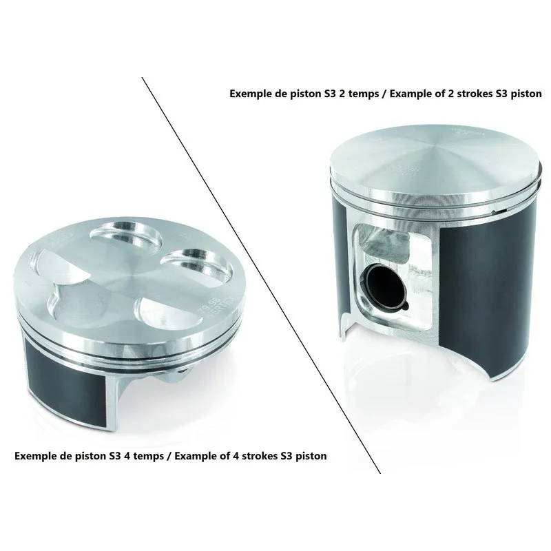 Piston S3 coulé Ø75,96mm compression standard Jotagas JT280 - piecemotoquad