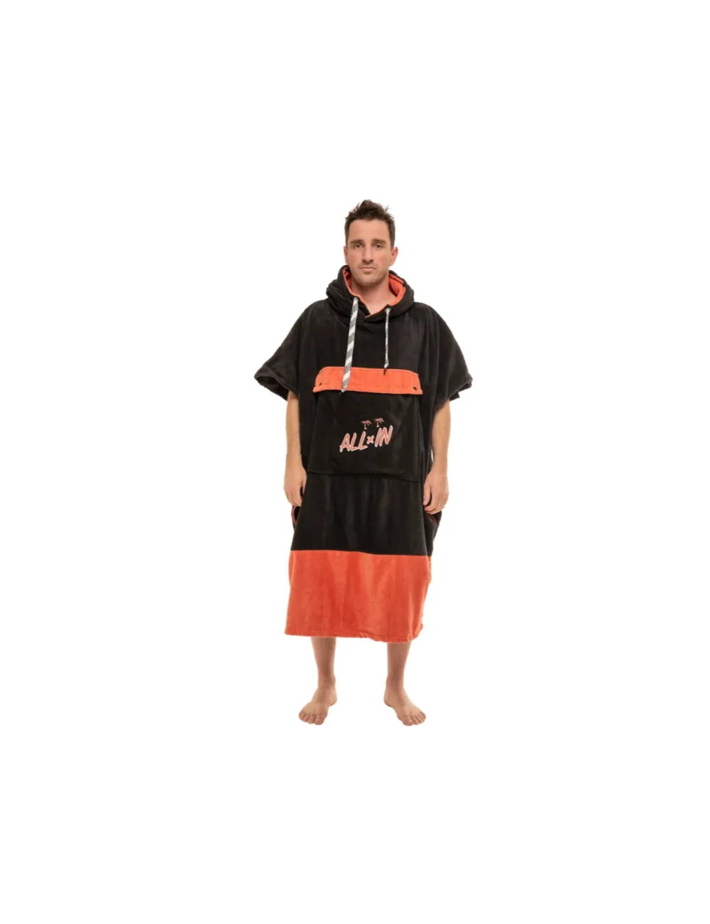 Poncho ALL IN Flash - Black/Argile