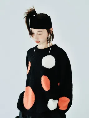 Pull Pois Bicolore Chic