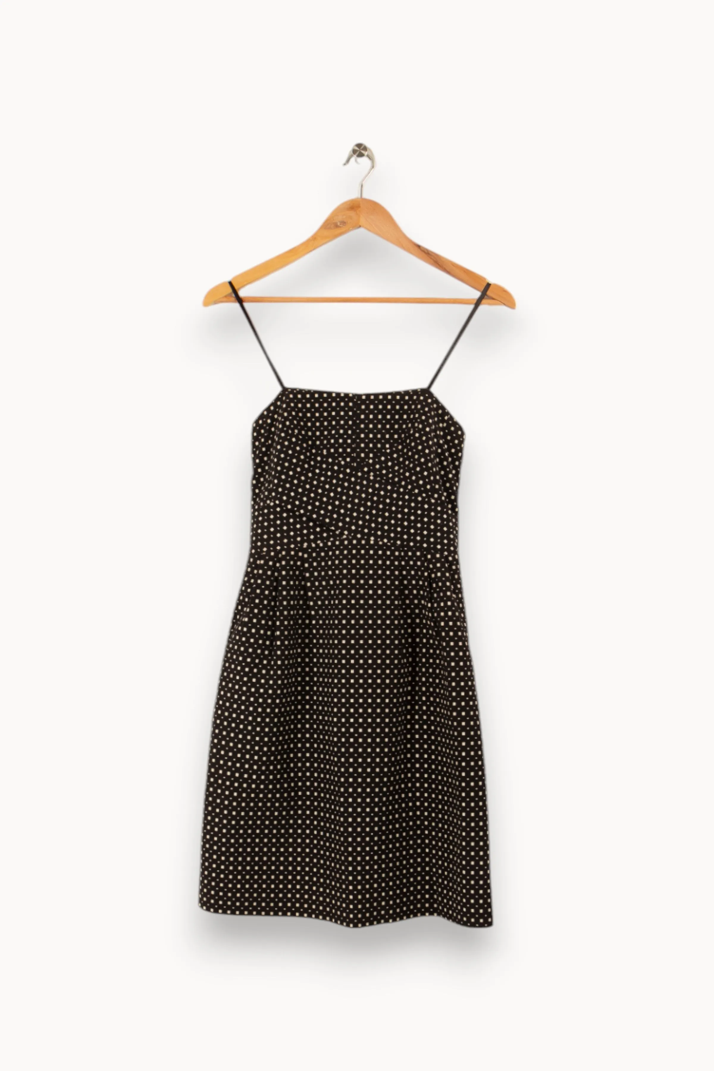 Robe noire à carreaux blancs - Taille S/36