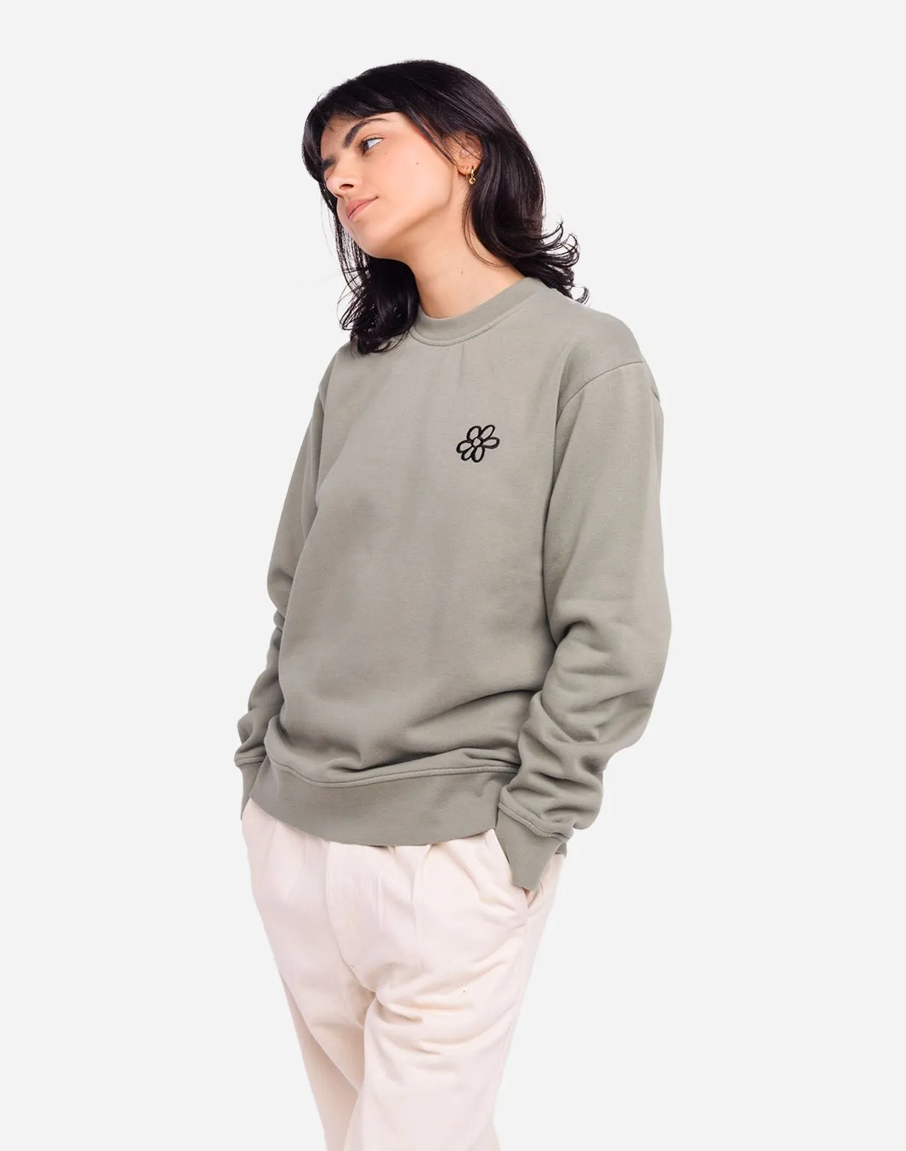 Sweat Mon Cœur Argile Taille XS Couleurs Argile