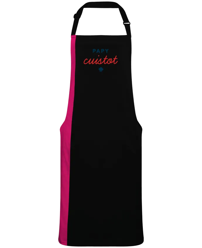 Tablier bicolore Papy cuistot par  tunetoo