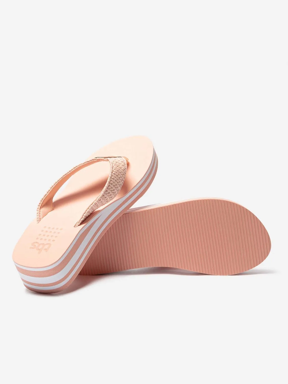 Tongs Femme Compensées Légères Orange tbs
