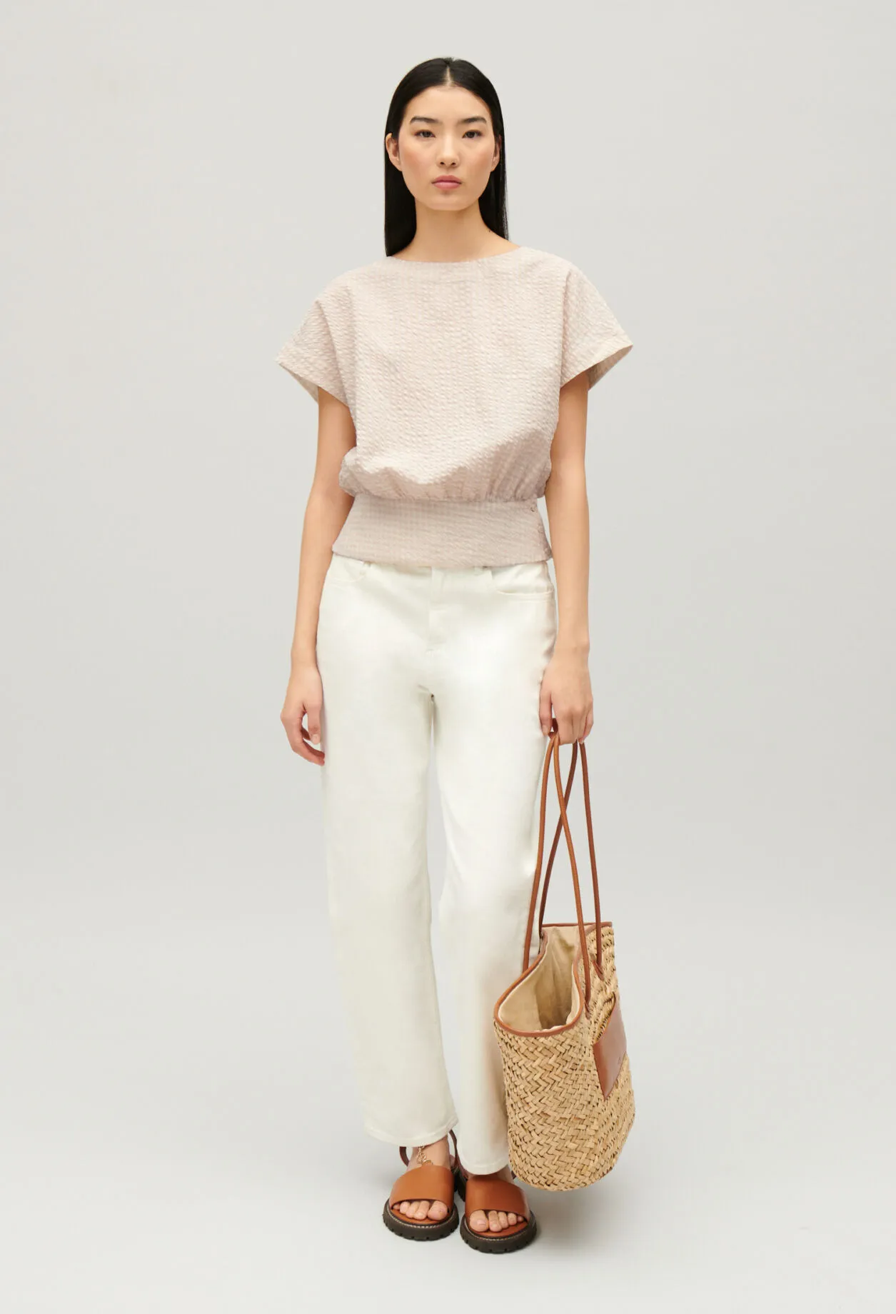 Top ajouré froncé | Claudie FR