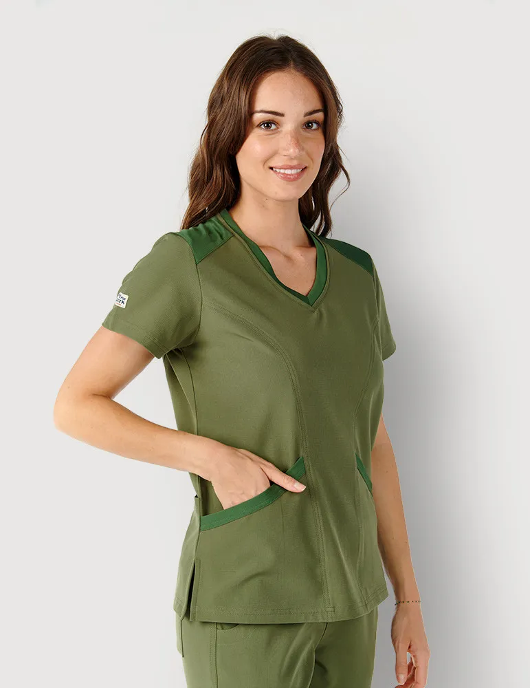 Tunique médicale femme en textile Dynamic Stretch - Karen by Belissa