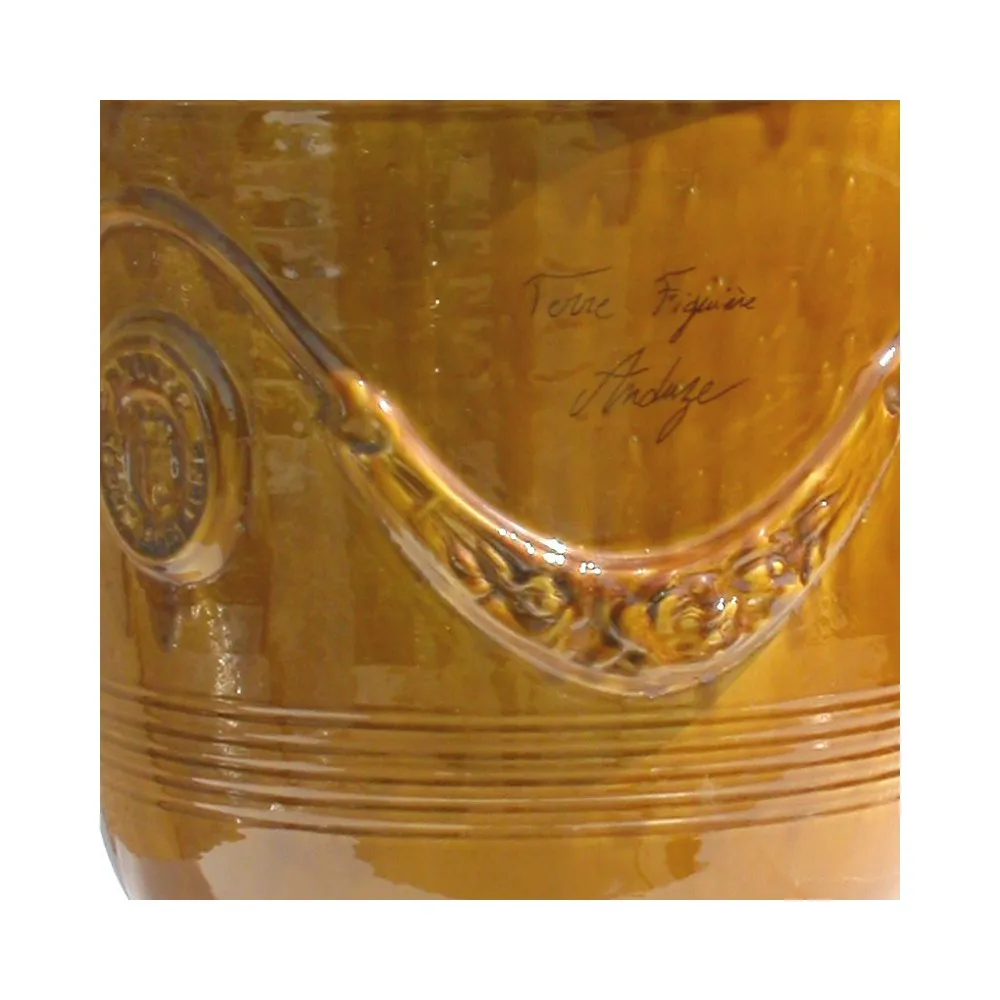 Vase Anduze Terre Figuière émaillé miel - 4 tailles