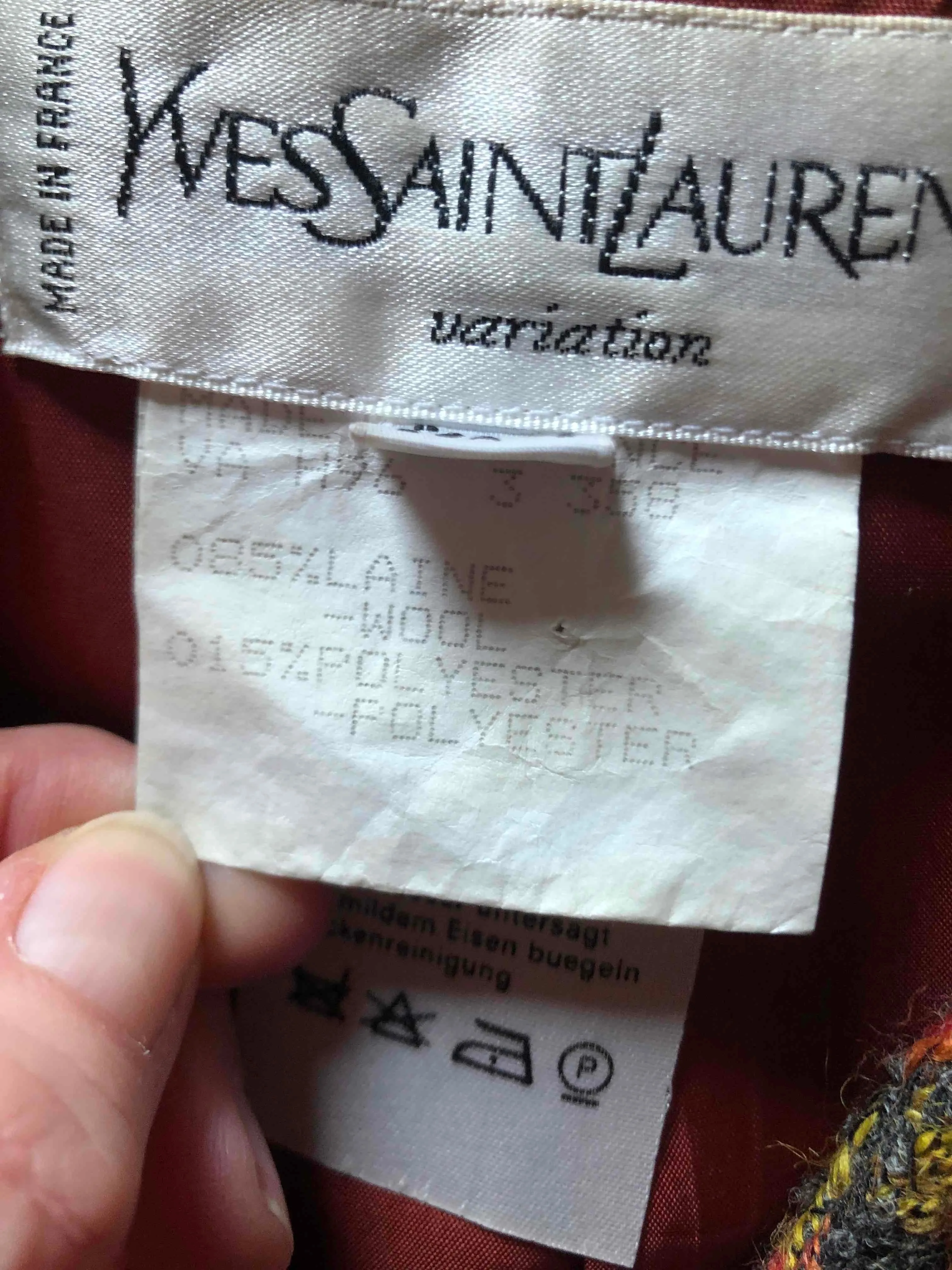 Veste en tweed Yves Saint Laurent